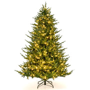Albero di Natale artificiale da 183cm con 788 punte di ramo 280 luci LED, Albero per decorazioni natalizie