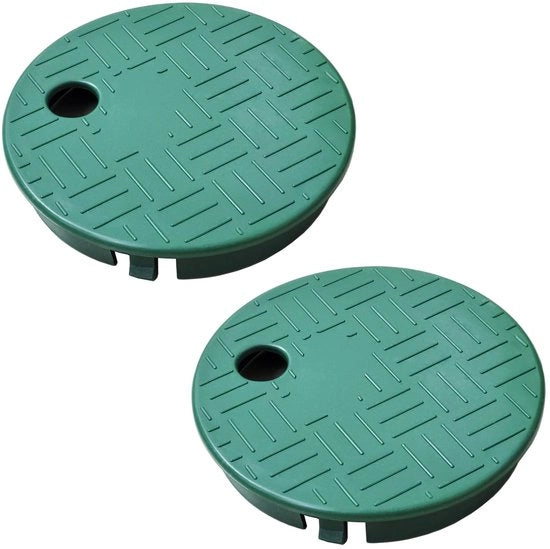 Scatola di ventilazione di alta qualità in plastica - coperchio/sostituzione - sprinkler a rullo - sistema di irrigazione - 25,5 cm - 2 pezzi - scatola di contenimento di accessori
