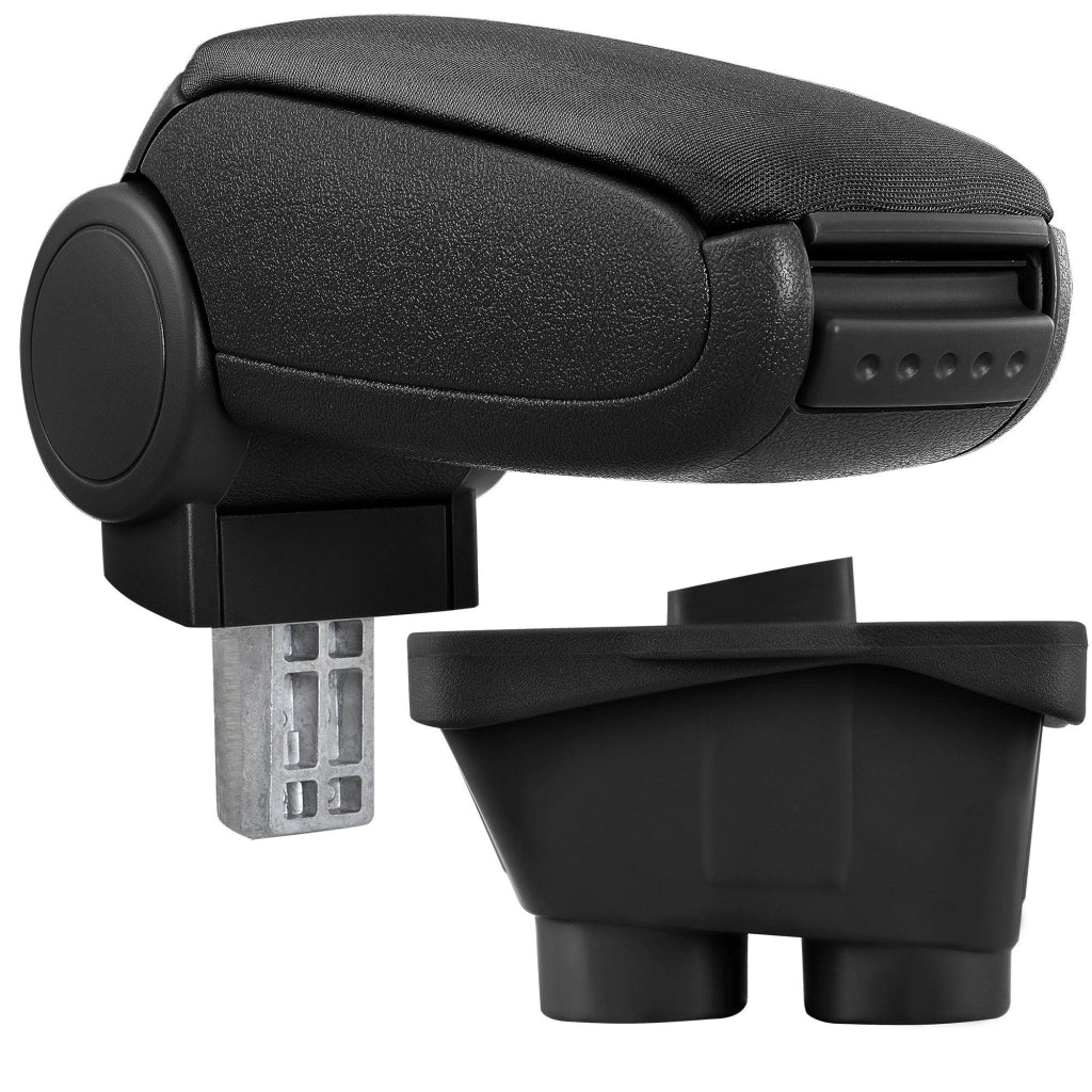 Bracciolo centrale per Peugeot 208 con vano imbottito in tessuto nero 03_0000616