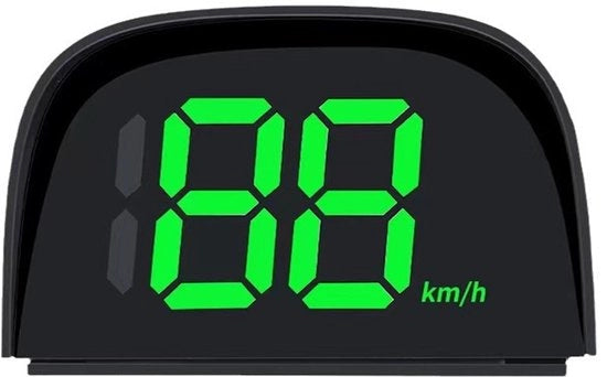 Sistema di misurazione della velocità GPS digitale, USB plug-and-play, display HUD universale, compatibile con biciclette e auto, unità di misura in chilometri orari.