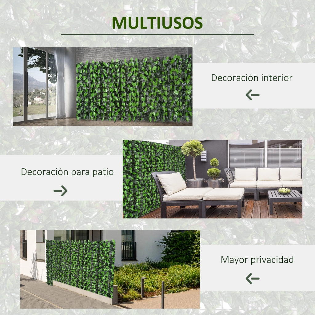 Seto Artificiale per Balcone ¨C Minimal ¨C Verde 3x1 m