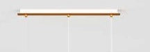 SOSP. OTTONE SAT. 4 LUCI RETTANGOLARE VETRI (2 PICCOLI (1XAM+1XBR)+2 MEDI (1XFU+1XTR)) 1193OS-S4 RPM-MC