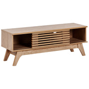 Mobile TV Mensola in legno chiaro Madia credenza passacavi Moderna supporto televisione