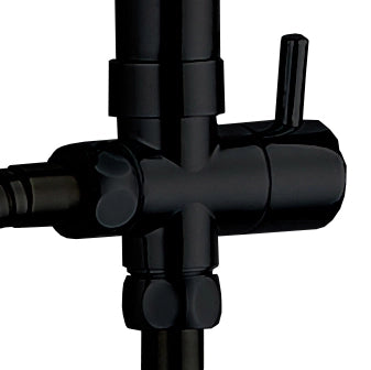 DEVIATORE PER COLONNA DOCCIA LX-4001 NERO OPACO