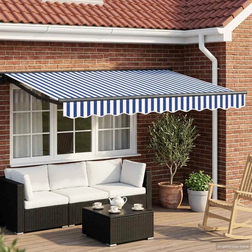 Cornice per Tenda Manuale con LED 3,5 x 2,5 m 3420819