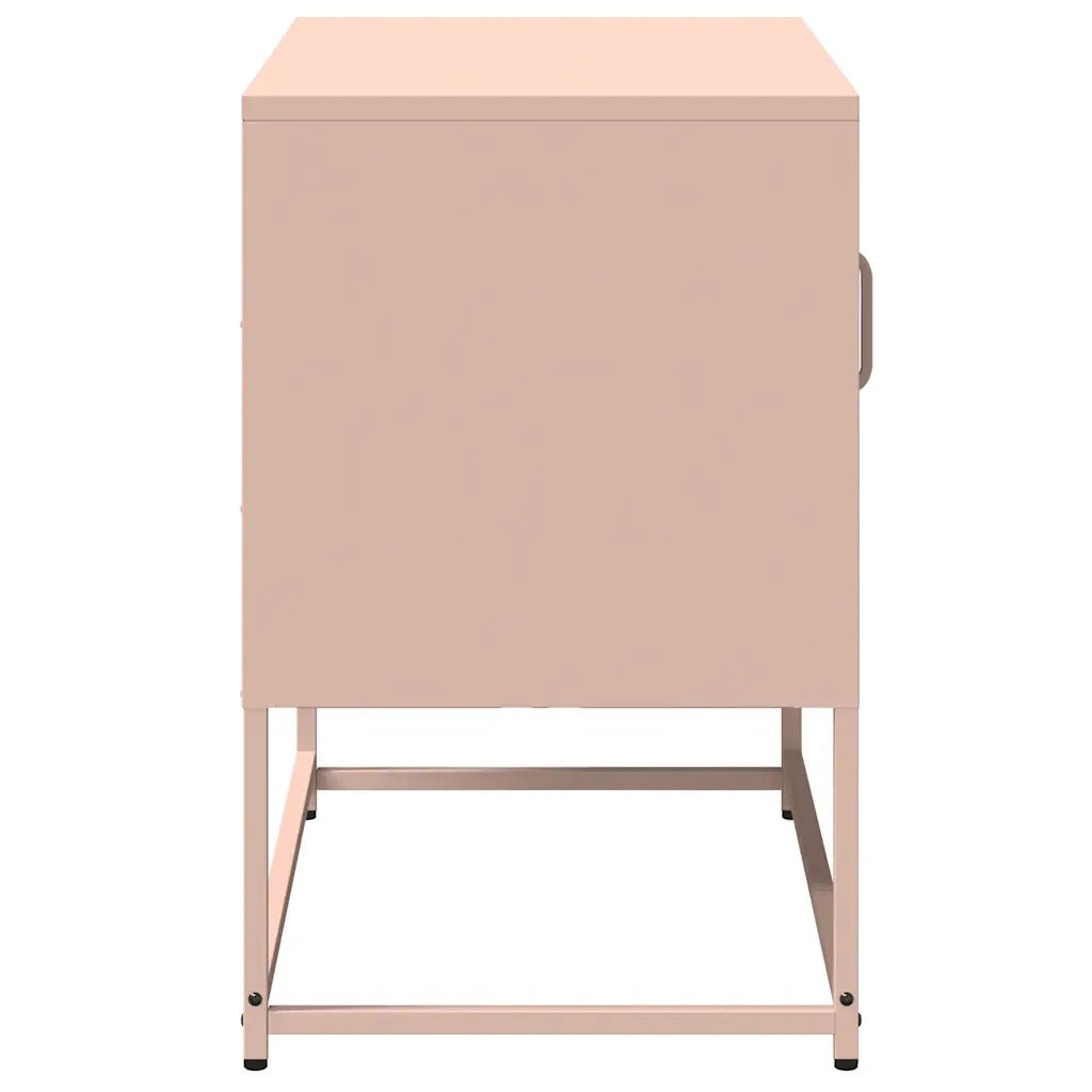 Mobile TV Rosa 68x39x60,5 cm in Acciaio 853387