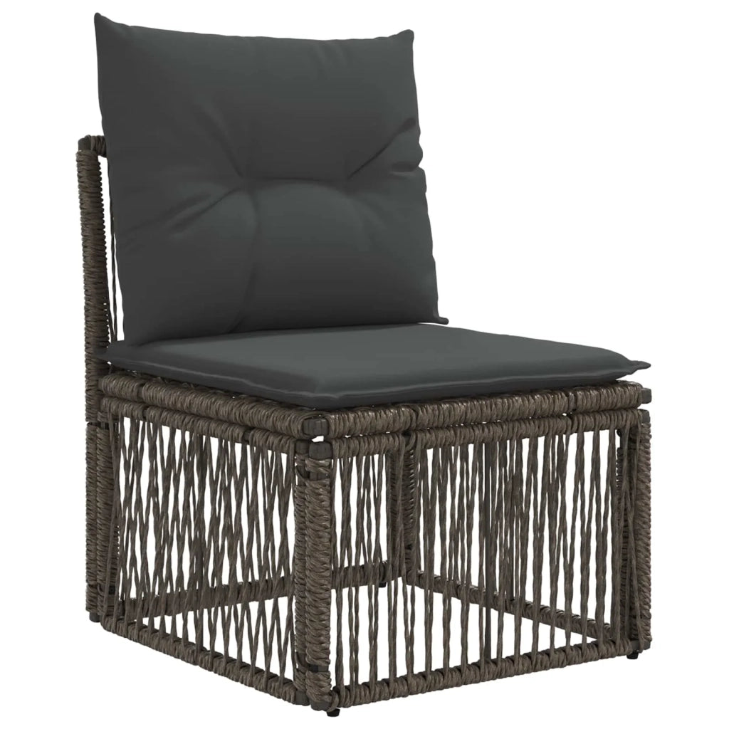 Set Divano da Giardino 7 pz Grigio polyrattan 3436424