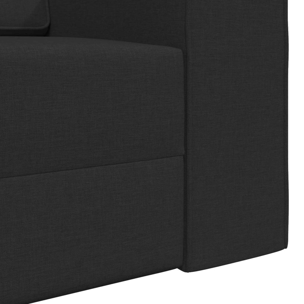 Divano letto Nero 245 x 78 x 77 cm Tessuto 4106717
