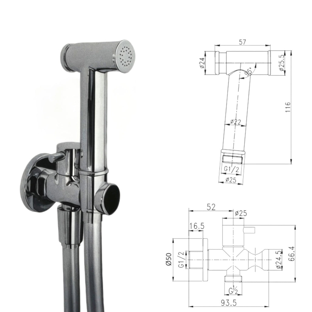 Set completo per wc con rubinetto