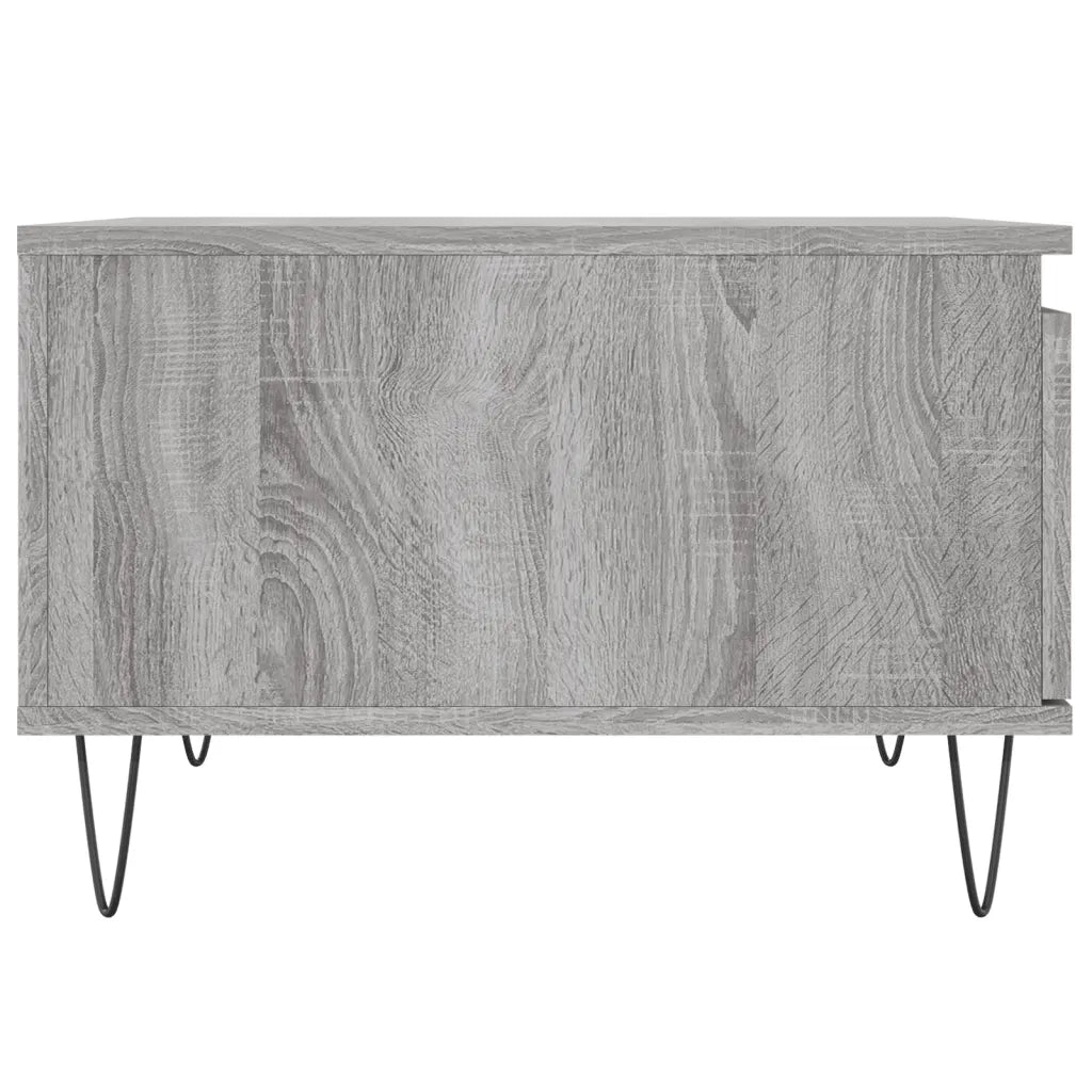 Tavolino Salotto Grigio Sonoma 55x55x36,5 cm Legno Multistrato 830762