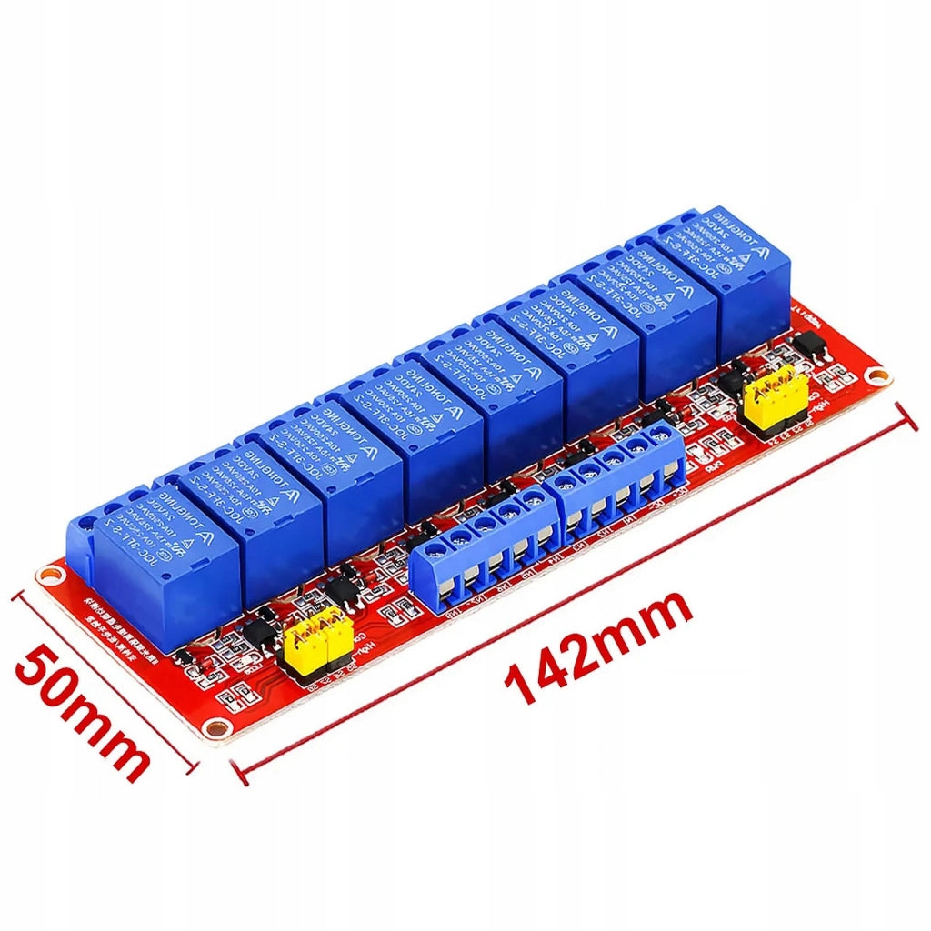 Modulo Relè 8 Canali 5V H/L 10A per Arduino – Alta Qualità