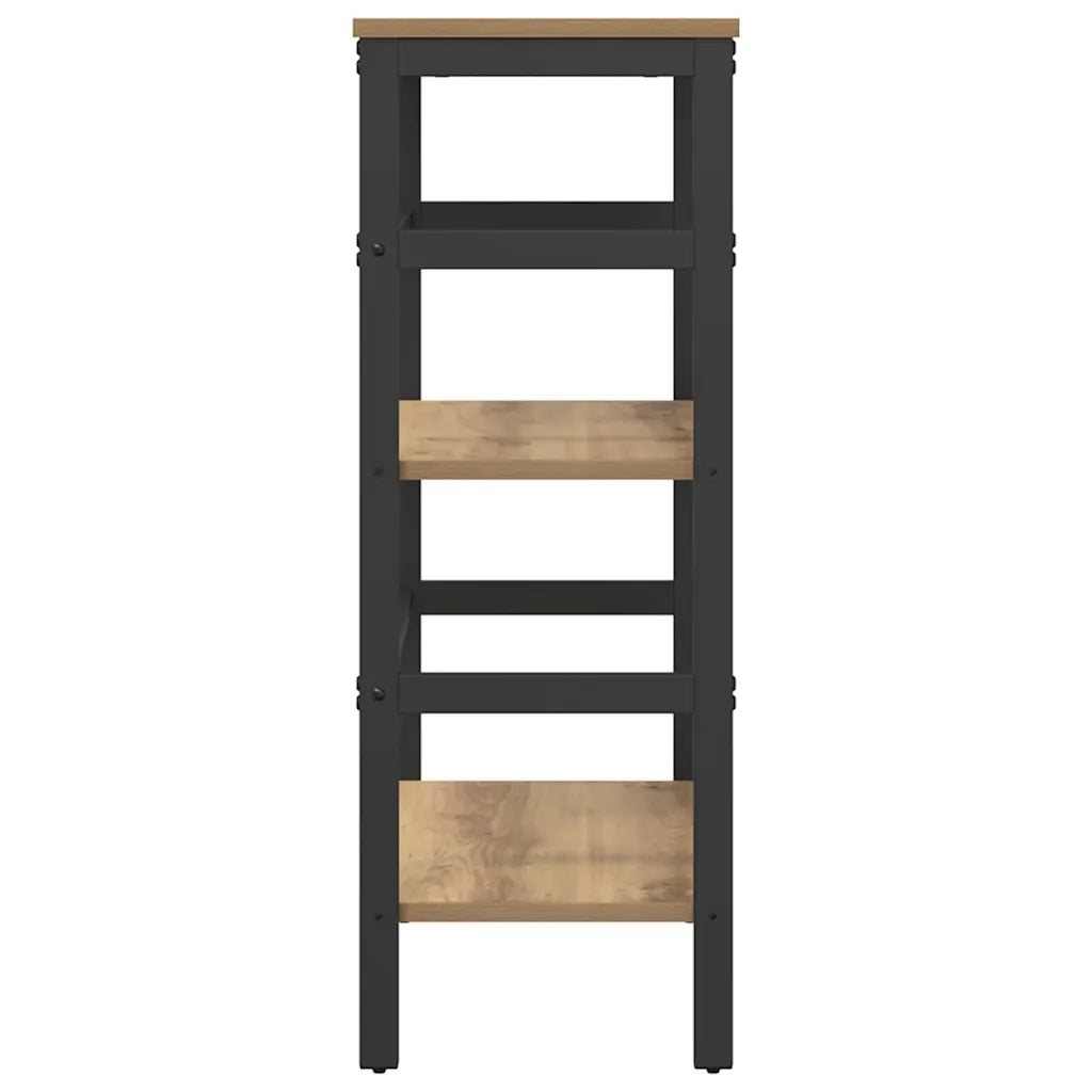 Libreria-Scaffale per Libri-Mobile di Stoccaggio Rovere artigianale 60 x 29,5 x 81 cm Legno multistrato