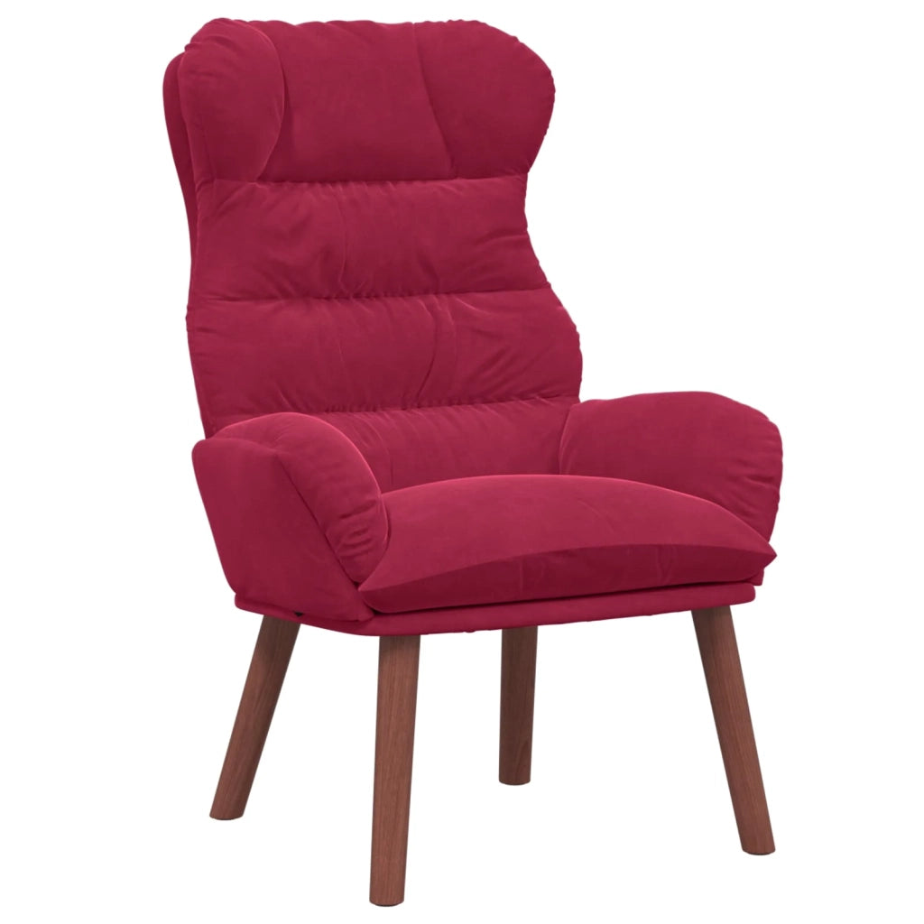 poltrona Rosso Vino 69 x 74 x 93 cm Velluto 42001892