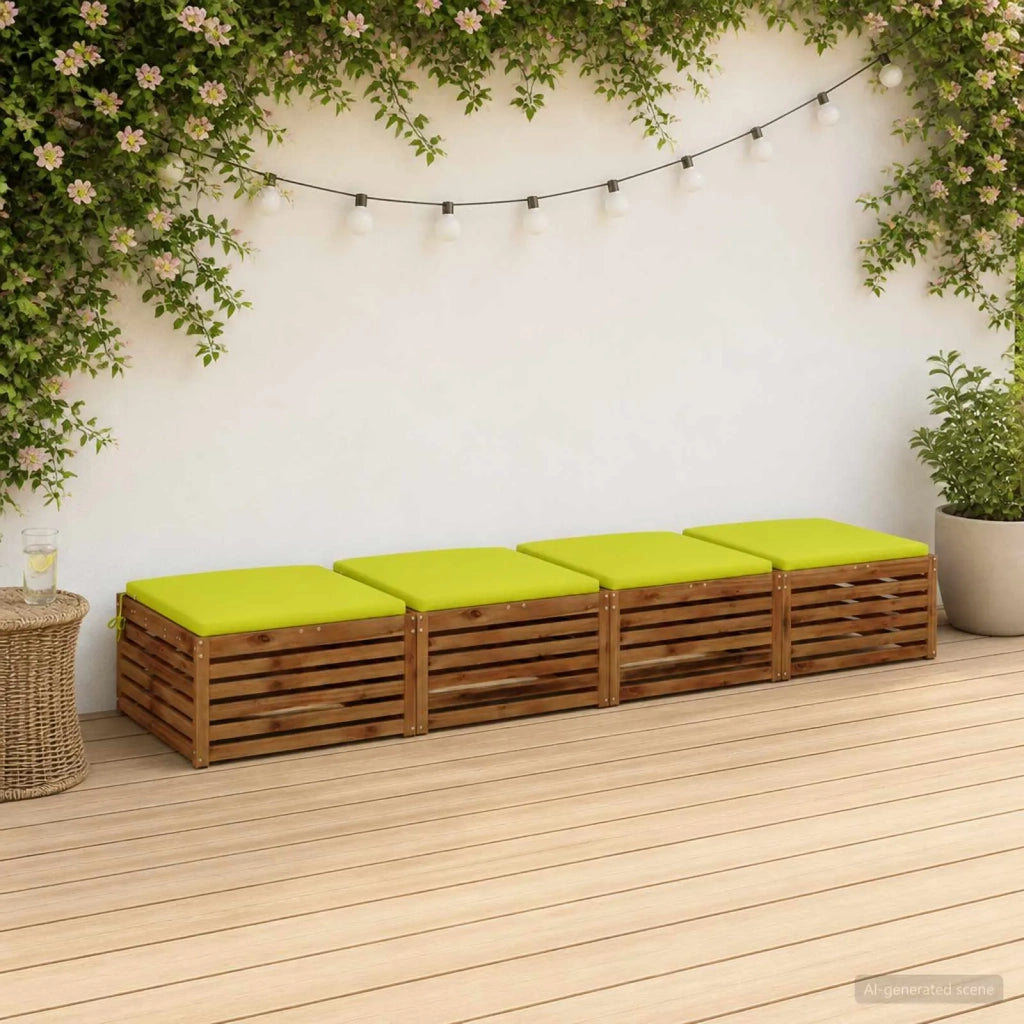 Cuscini per Sedia in 4 Pezzi SOEST 4 pz 100% Poliestere 944614