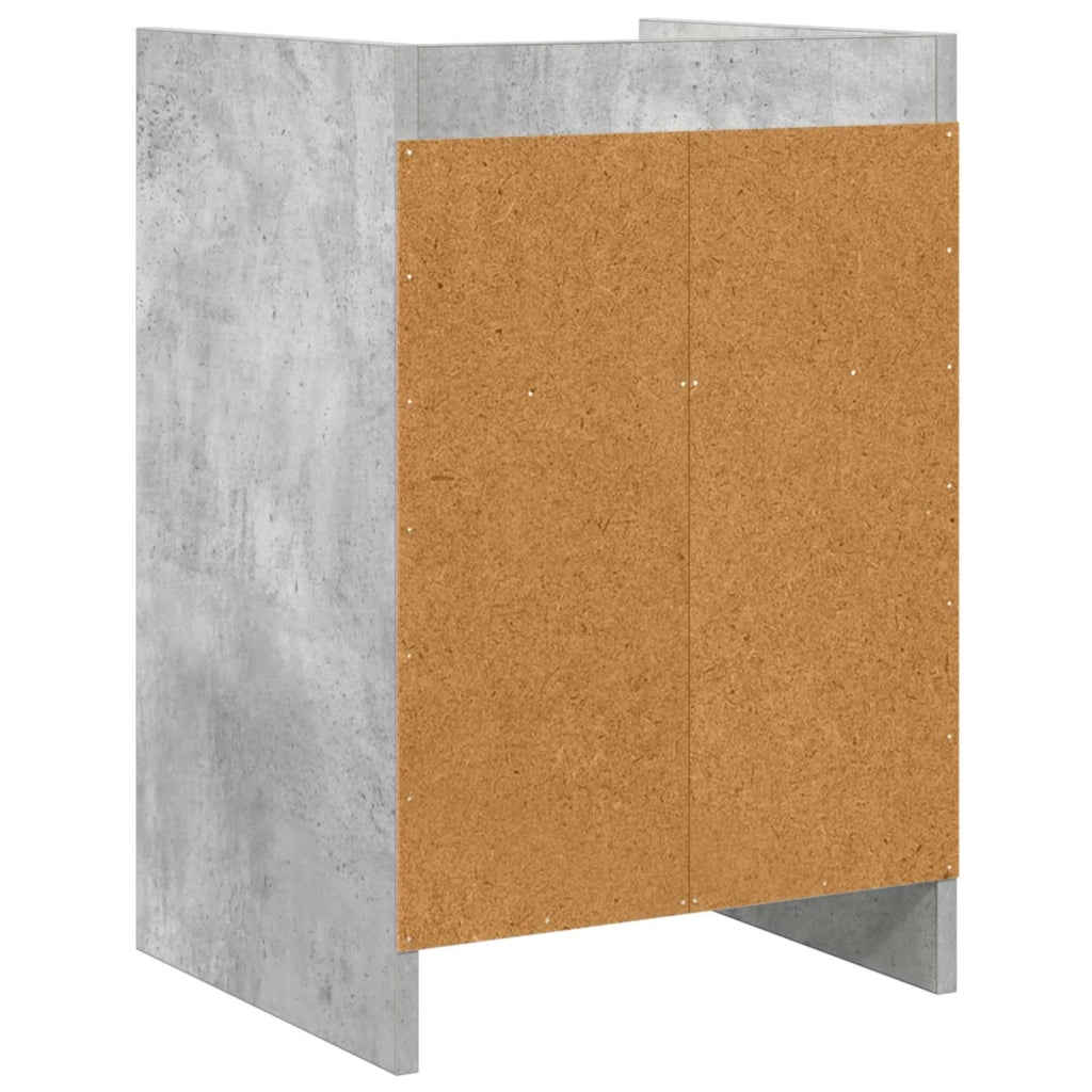 Comodini 2 pcs Grigio Cemento 40 x 36 x 60 cm 8011042
