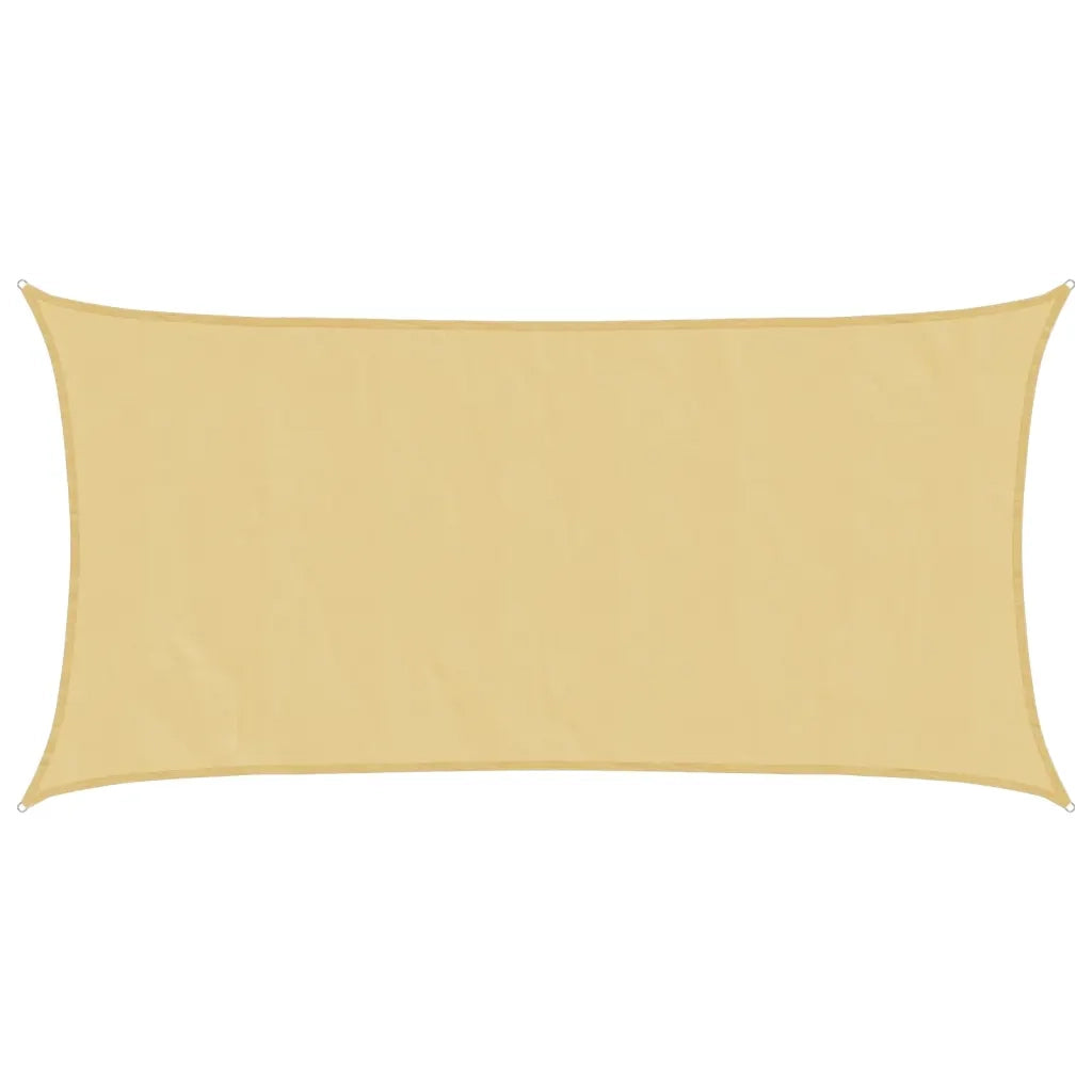 Vela Parasole-Telo Ombra-Vela Ombreggiante Sabbia 7x4 m 100% Poliestere Oxford