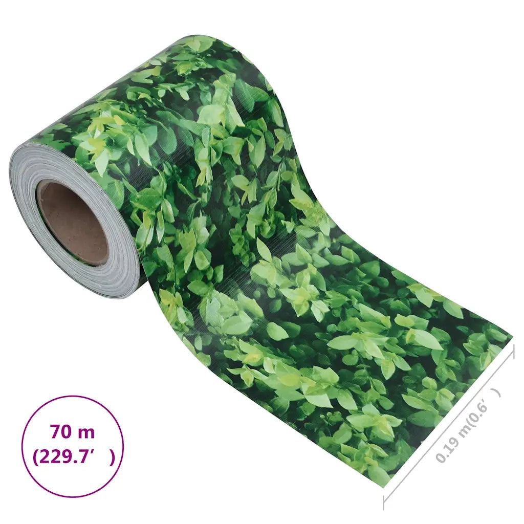 Recinzione Frangivento da Giardino | Recinzione da cortile PVC 70x0,19 m Verde