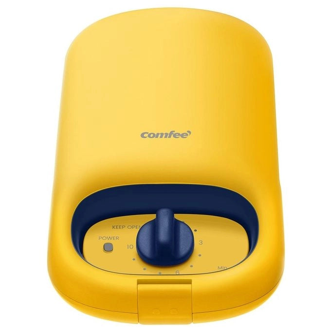 Comfeè MC-JK1312P201 piastra per waffle 1 waffle 950 W Blu, Giallo