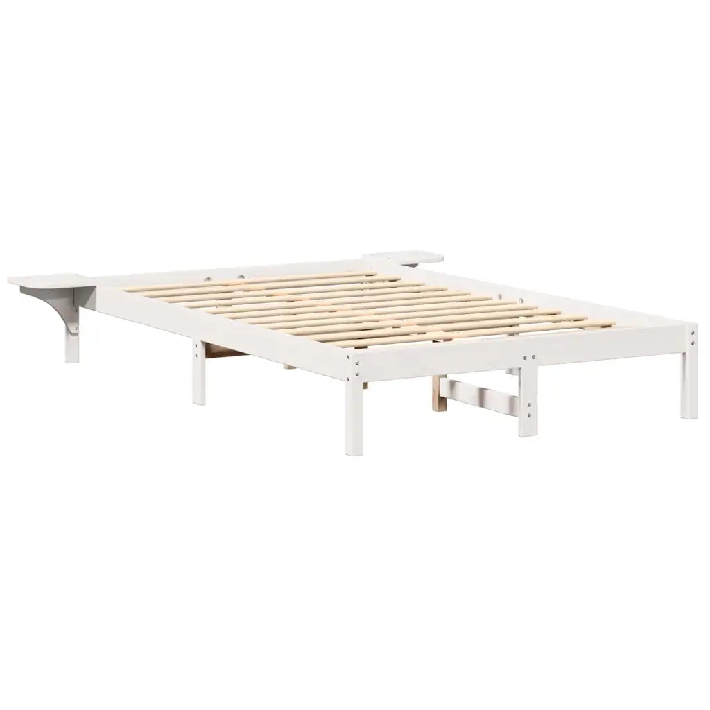 Struttura del letto Bianco 120 x 190 cm Pino massello 873200