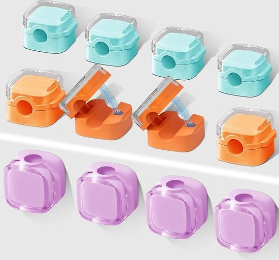 Cable holder self-adhesive - 12 pezzi - clip magnetica per cavi - organizzatore di cavi - supporto muro - cavo di ricarica USB.