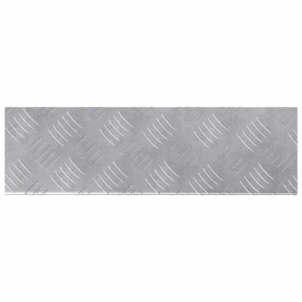 Gradini per Scale 10 pz | Tappetini per scale autoadesivi Argento 60 x 18 x 2,5 cm Alluminio