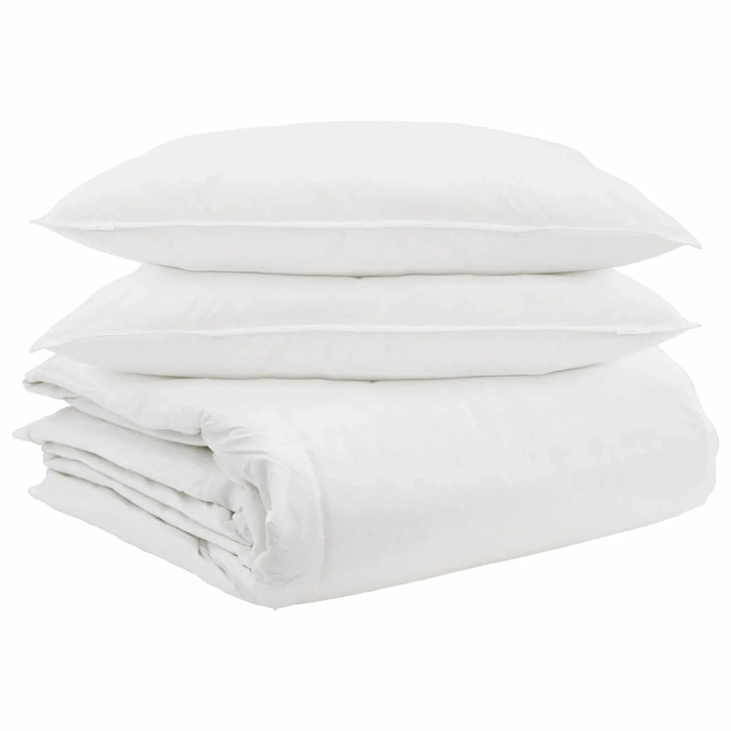 Set di Piumoni con cuscino 3 pz | Duvet Bianco Piuma d'anatra