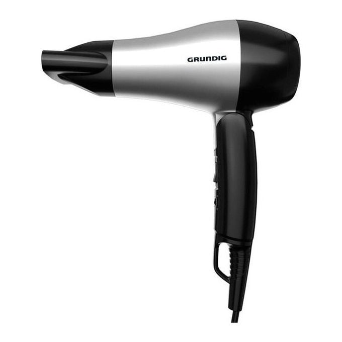 Grundig HD 2200 asciuga capelli 1200 W Nero, Argento