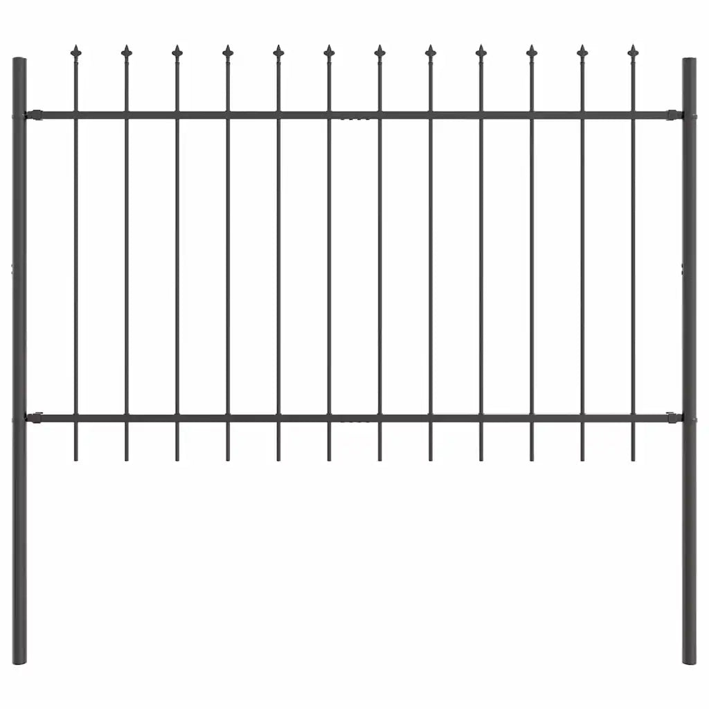 Recinzione per Giardino 6 pcs Grigio 10,2 x 0,8 m 3334109