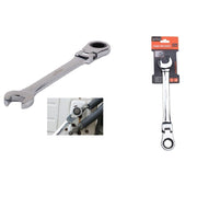 Trade Shop - Chiave A Cricchetto Combinata 22mm Testa Pieghevole Cromo Vanadio Utensile 91743 -