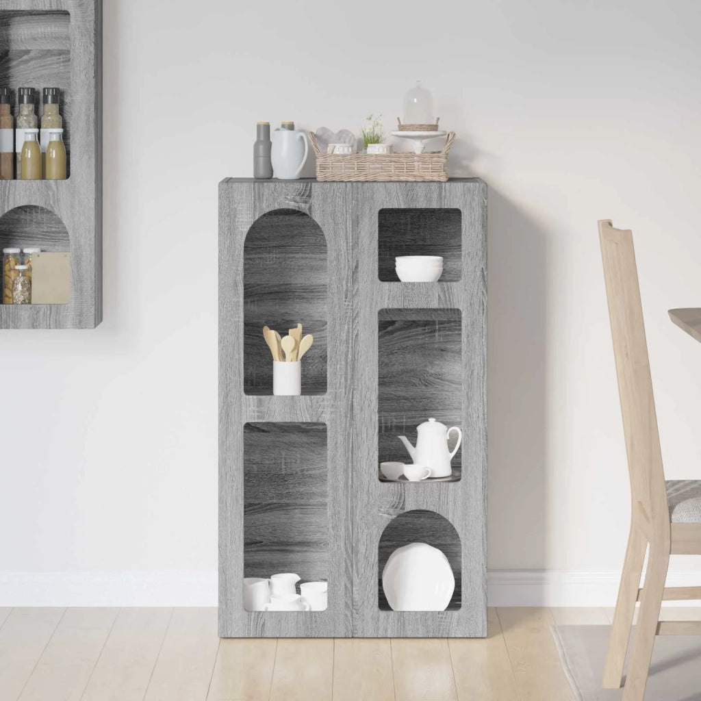 Credenza | Madia | Buffet da pranzo | Armadio da pranzo Grigio Sonoma 59 x 35 x 100,5 cm Legno multistrato