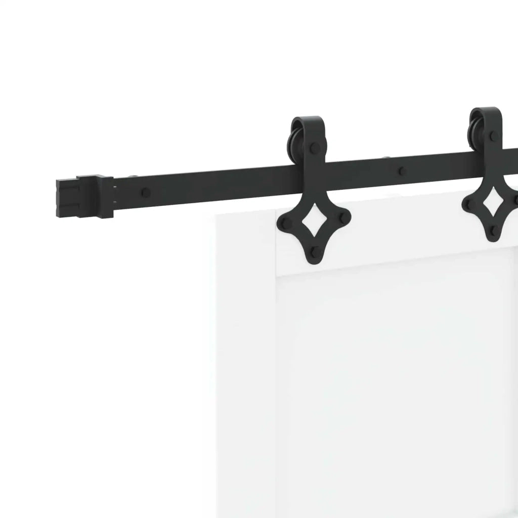 Porta scorrevole Bianco e Nero 83 x 232 cm 3445509
