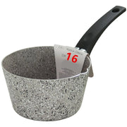 Trade Shop - Pentolino Casseruola Conica 12-16 Cm Rivestimento Antiaderente Antigraffio Con Manico -    -16 Cm   -