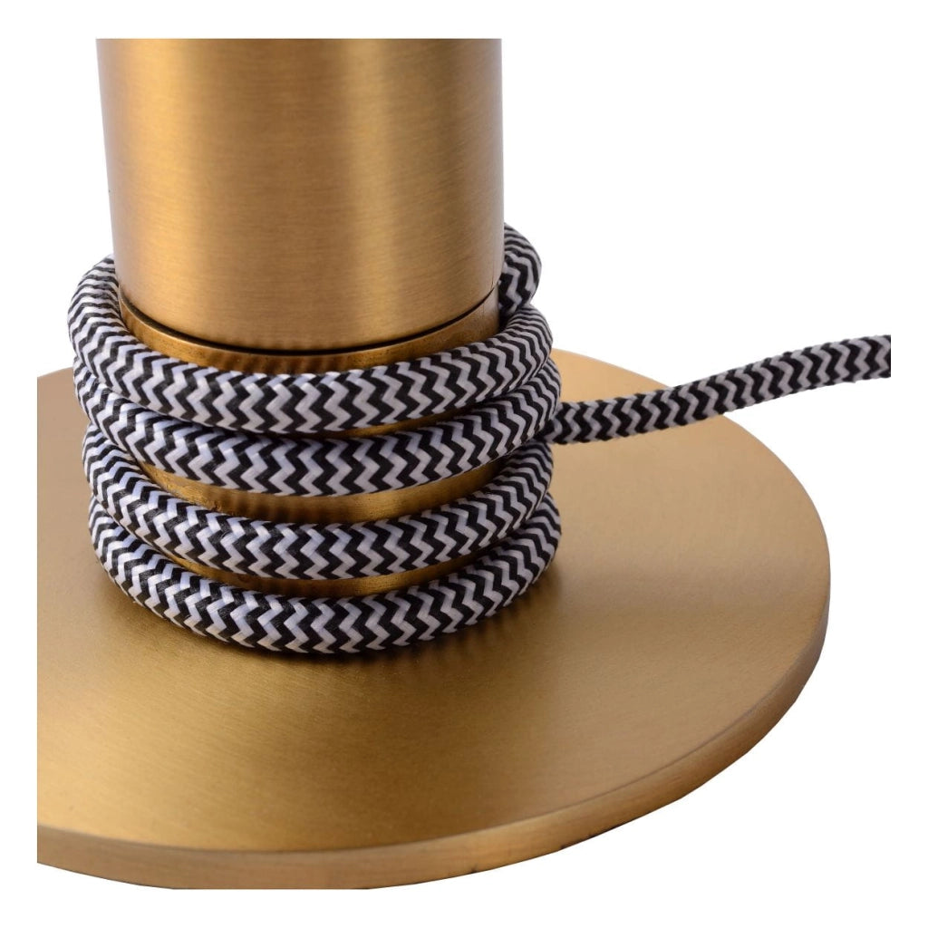 Lampada da tavolo Lucide Marit ottone E27 40W 45576/01/02