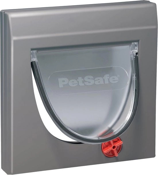 Porta gatto manuale classica con 4 opzioni di chiusura - Grigio - Adatto per animali domestici fino a 7 kg - 1 pezzo
