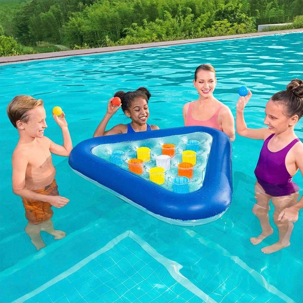 Trade Shop - Gioco Galleggiante Pong Gonfiabile Bambini Piscina Estate Palle 105x97cm 52560 -