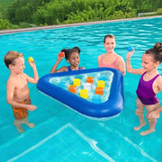 Trade Shop - Gioco Galleggiante Pong Gonfiabile Bambini Piscina Estate Palle 105x97cm 52560 -