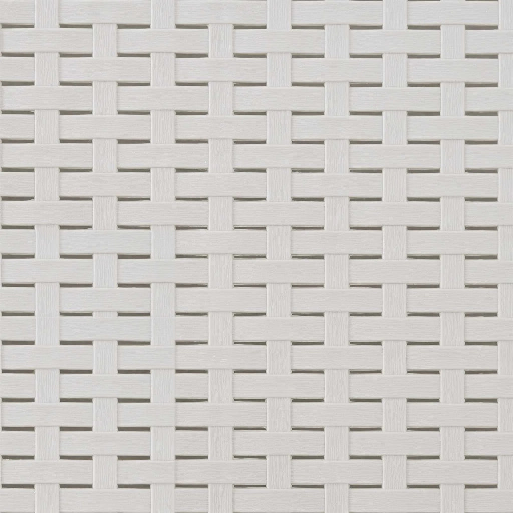 Set da Pranzo per Giardino 14 pz Bianco e Grigio Chiaro PP 3430194