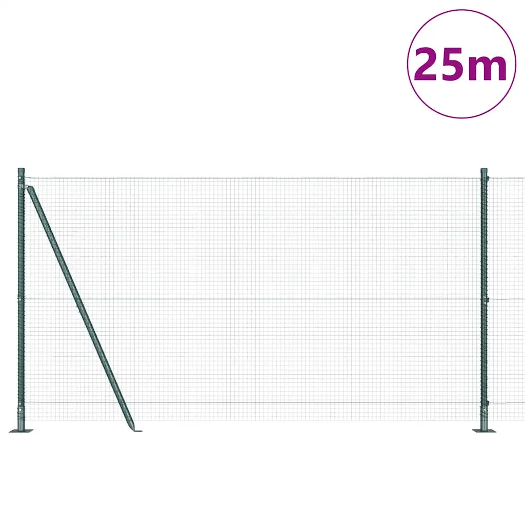 Palo della recinzione Verde 25 x 1,2 m (rete da 19 x 19 mm)