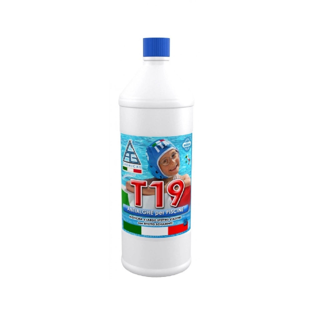 Antialghe trattamento liquido piscina 1L pulizia protezione acqua Dermocompatibile