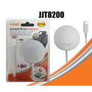 Trade Shop - Caricabatterie Caricatore Ad Induzione Wireless Qc Magnetico 15w Type-c Jjt8200 -