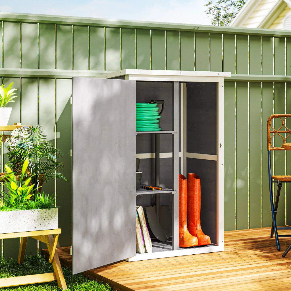 Casetta da giardino portattrezzi ¨C Xylo ¨C grigio 75x56x115cm metallo