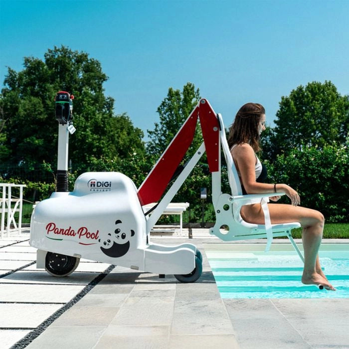 Sollevatore per piscina mobile PandaPool motorizzato