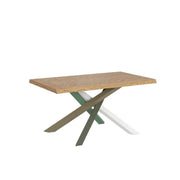 Tavolo fisso 160x90 cm Versalux rovere scortecciato gambe multicolore 4/A