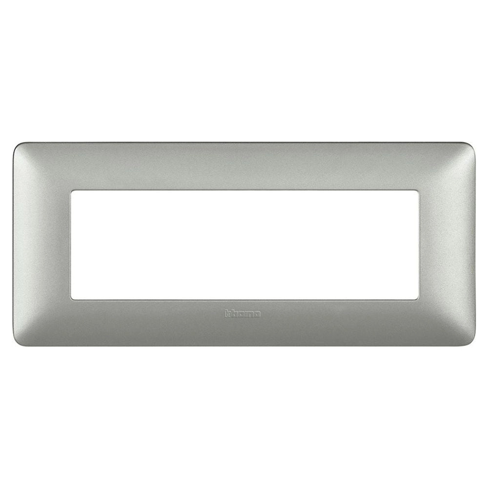 Bticino matix placca 6 posti tecnopolimero colorata am4806 *** colore silver, confezione 1