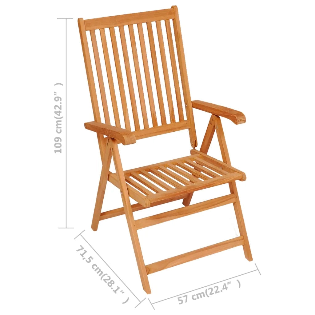 Set da Pranzo da Giardino 9 pz in Legno Massello di Teak 3059566
