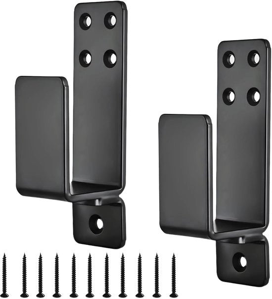 Blocco di sicurezza per porte in acciaio carbonio resistente, duraturo, acqua resistente, compatibile con 2x4 legno