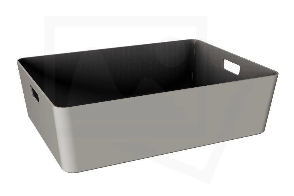 Box - contenitore contemporary open box 4,5 litri 29 x 19 x 10 cm 882 grigio plastmeccanica