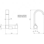 RUBINETTO MIXER CANNA PIATTA