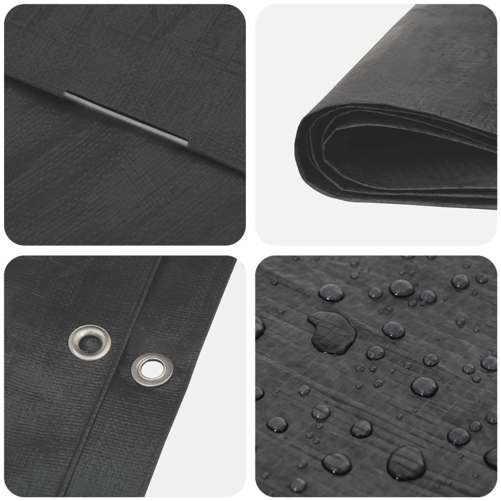 Telo con Occhielli Grigio Antracite 3 x 6 m 90 gsm PE 42039435