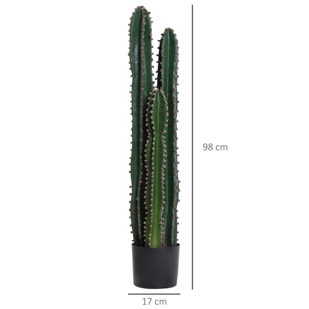 Pianta artificiale grande cactus ¨C Minimal ¨C verde ?17x98H cm